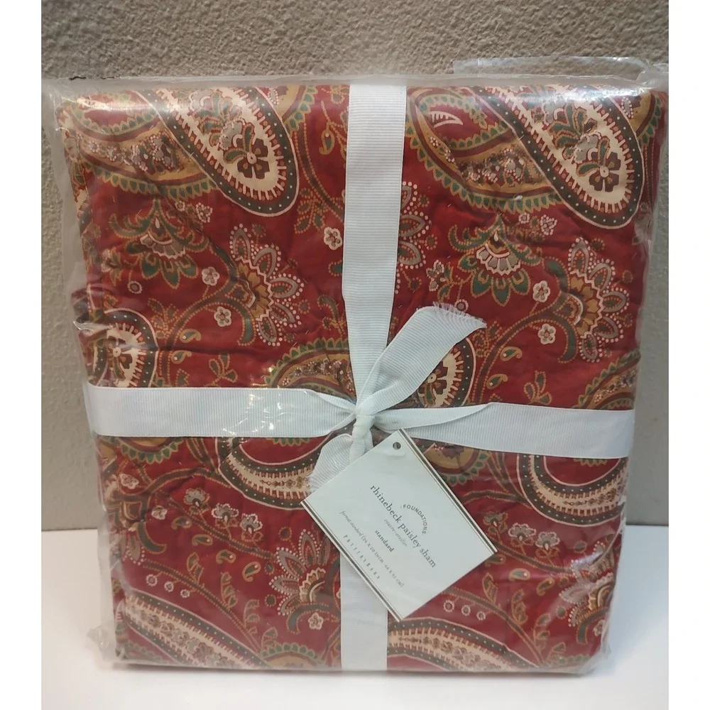 POTTERY BARN Rhinebeck PAISLEY Sham Standard NEW IN PACKAGE B5